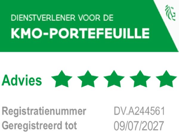 Sustainability partner is een 5 Star Rated dienstverlener voor  KMO Portefeuille